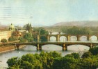 Pohled na mosty pes Vltavu 1967
