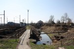 Polaneck zhlav, bval most tramvajov trati, pvodn koryto Porubky