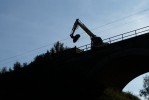 Odtovn trkovho loe na viaduktu pes eku Oslavu u Ostrova nad Oslavou