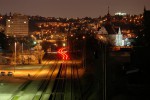 Os. 19014 opou�t� Prahu Bran�k, sm�r Praha Kr� - 19.2.2014.