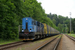 Police nad Metuj� : 742 117-5 + 742 171-2 s vlakem Mn 83477, postrk 750 013-5