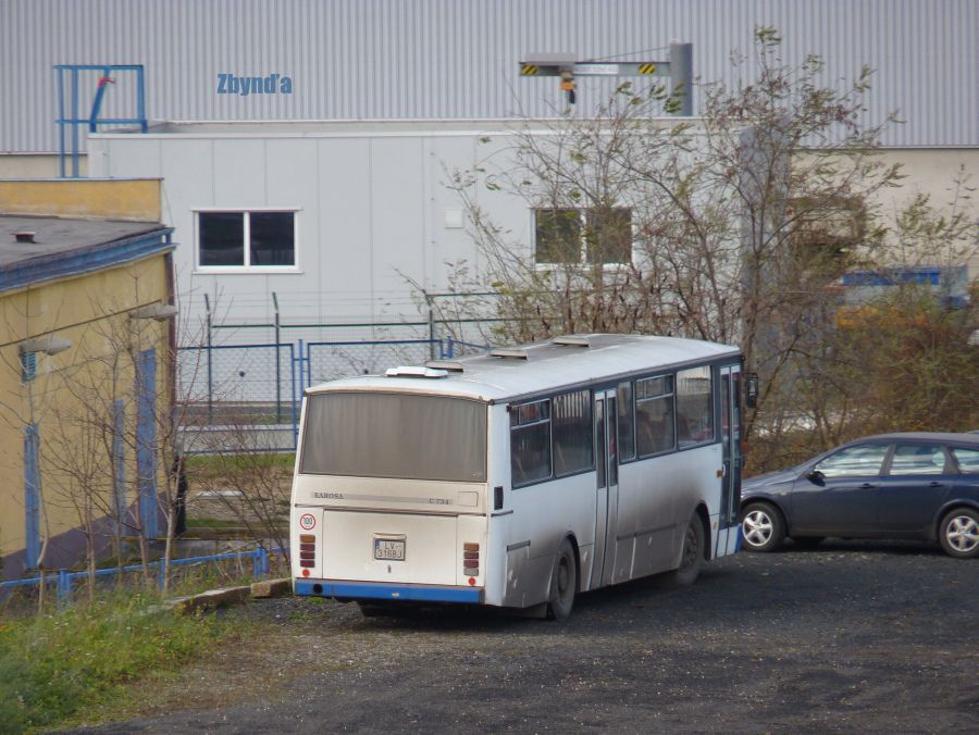 Slovensk� Karosa C 734.00 v elektr�rn� Ledvice