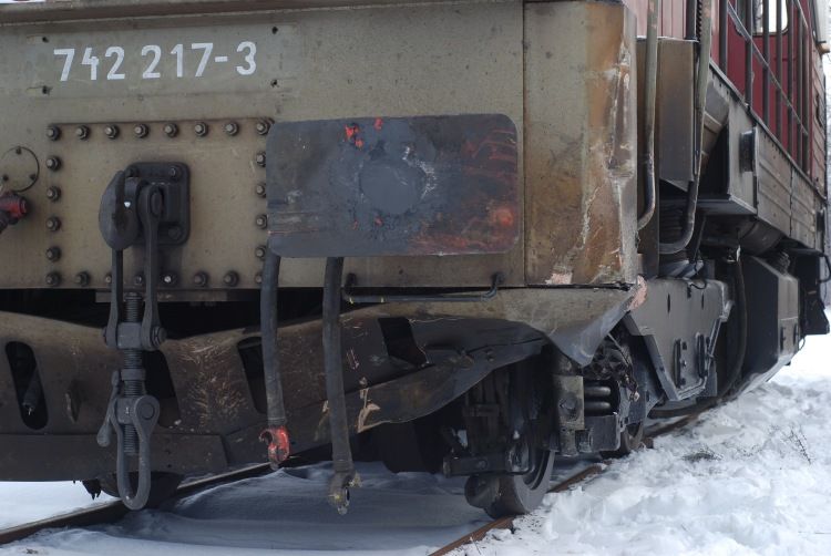 742.217 odstaven� v Turnov�, 18.1.2009 (foto: Vl��a Musil)
