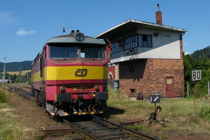 749.102 p�i obj�d�n� na soupravu rychl�ku Otava u su�ick�ho stav�dla 1...
