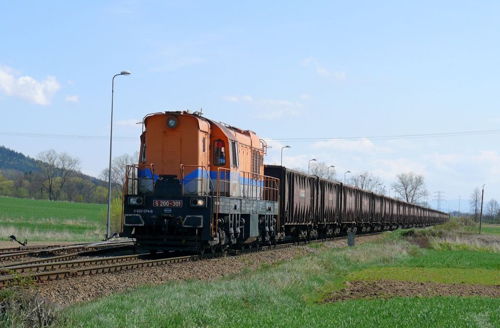 Scinawka Gorna : S200-301 s nkladnm vlakem z Klodzka