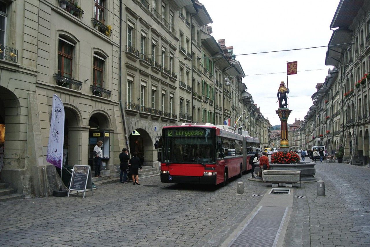 Trolejbus v centru města