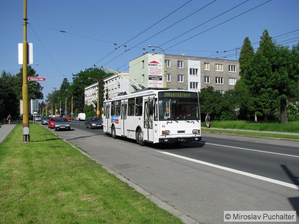 Ev. . 82 (koda 14 Tr  M 17/6 ) v ulici Olomouck.