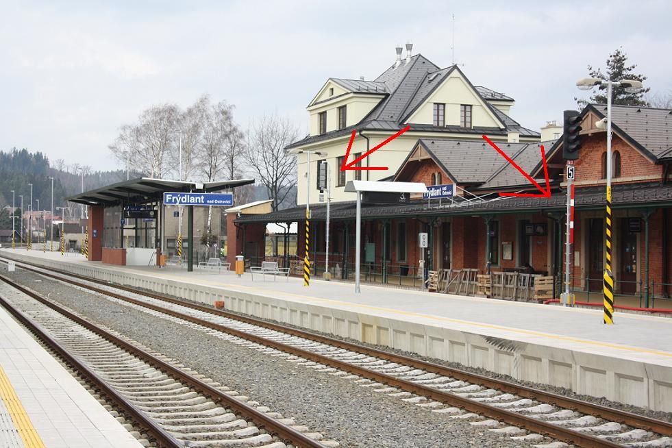 N�v�stidla Sc3 a Lc3a (viz �erven� �ipky) Fr�dlant nad Ostravic�