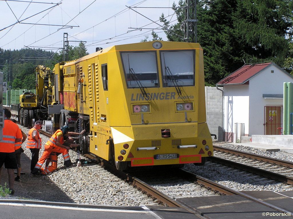 fr�zov�n� kolejnic, Mnichovice, 4.7.2010