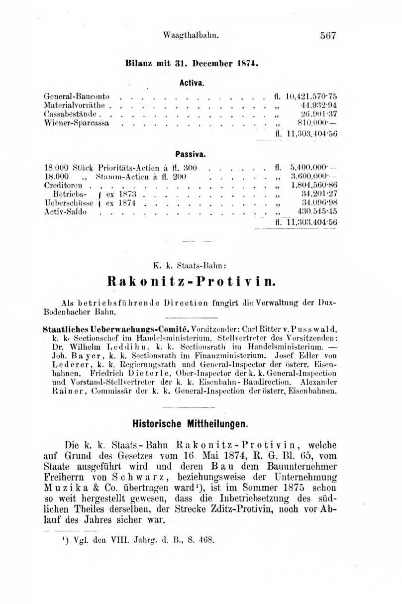 sterreichisches Eisenbahn-Jahrbuch. Von Ignatz Kohn. (9. Jg. 1876) Konta, Ignaz, 1838-1921, [Hrsg.]