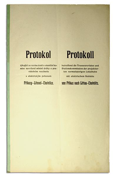 Protokol, archiv SOkA Olomouc