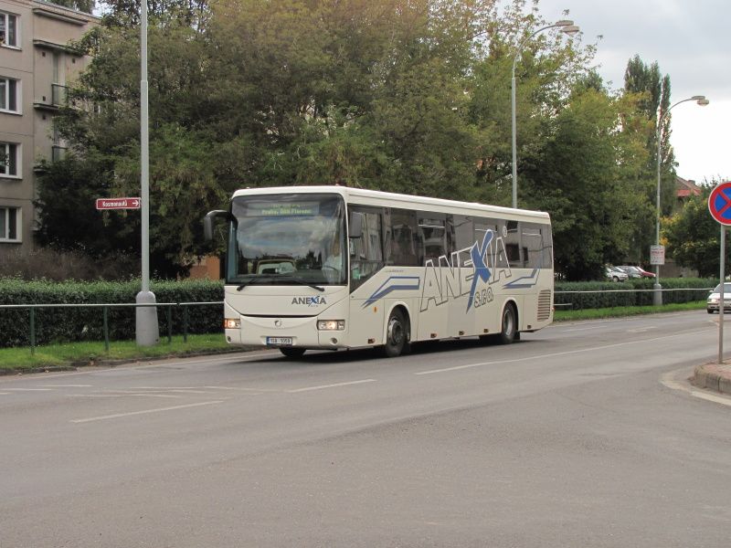 Irisbus Crossway na lince z Jchymova do Prahy