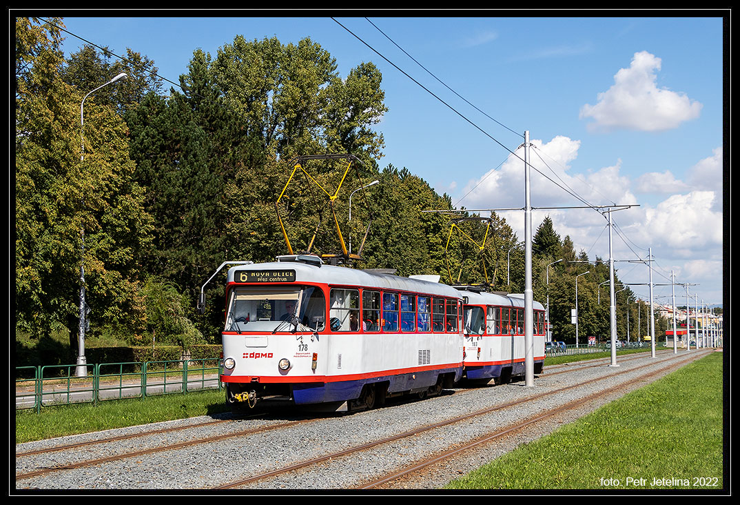 Tatra T3, 178, 30.9.2022, Olomouc Fakultní nemocnice