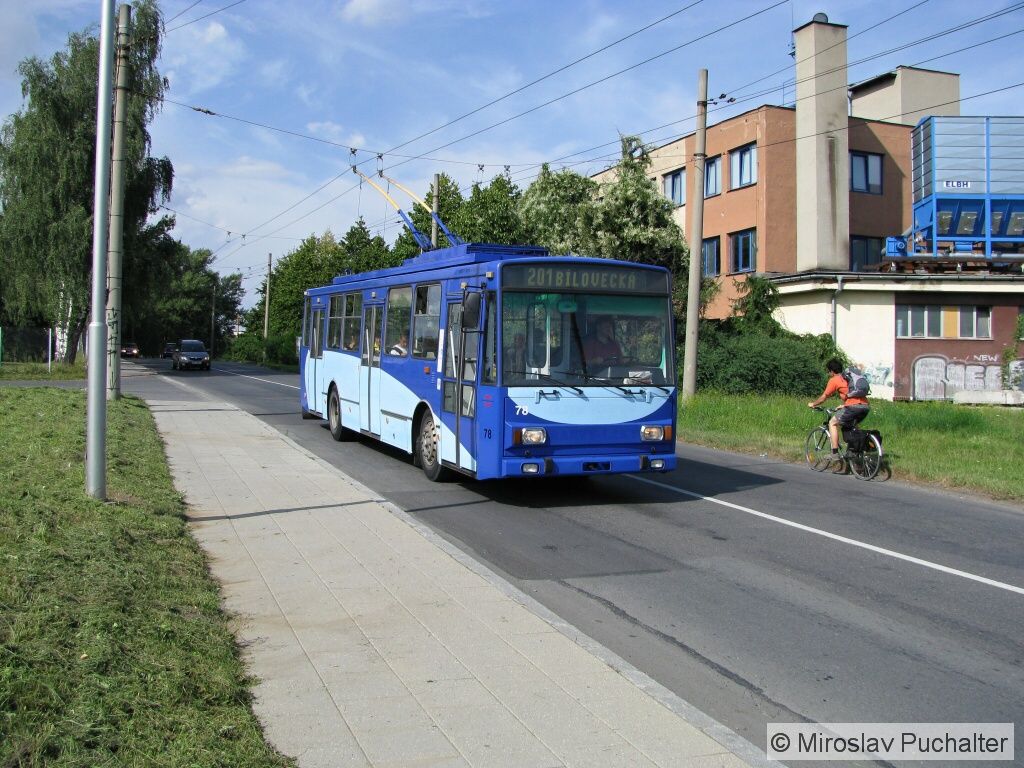 Ev. �. 78 (�koda 14 Tr M 17/6) v ulici B�loveck�.