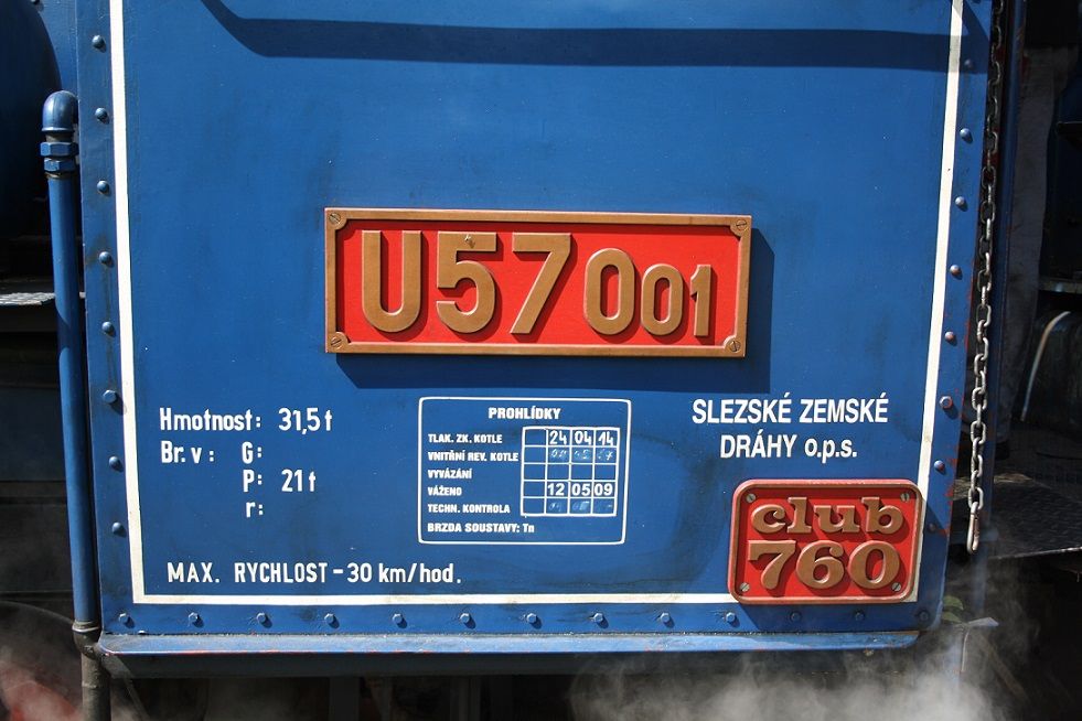 Zkladn daje lokomotivy U57.001