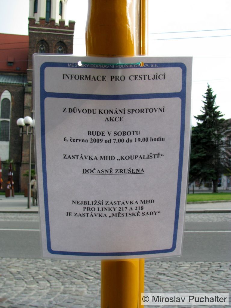 Vys�c� upozorn�n� na zast�vce 
