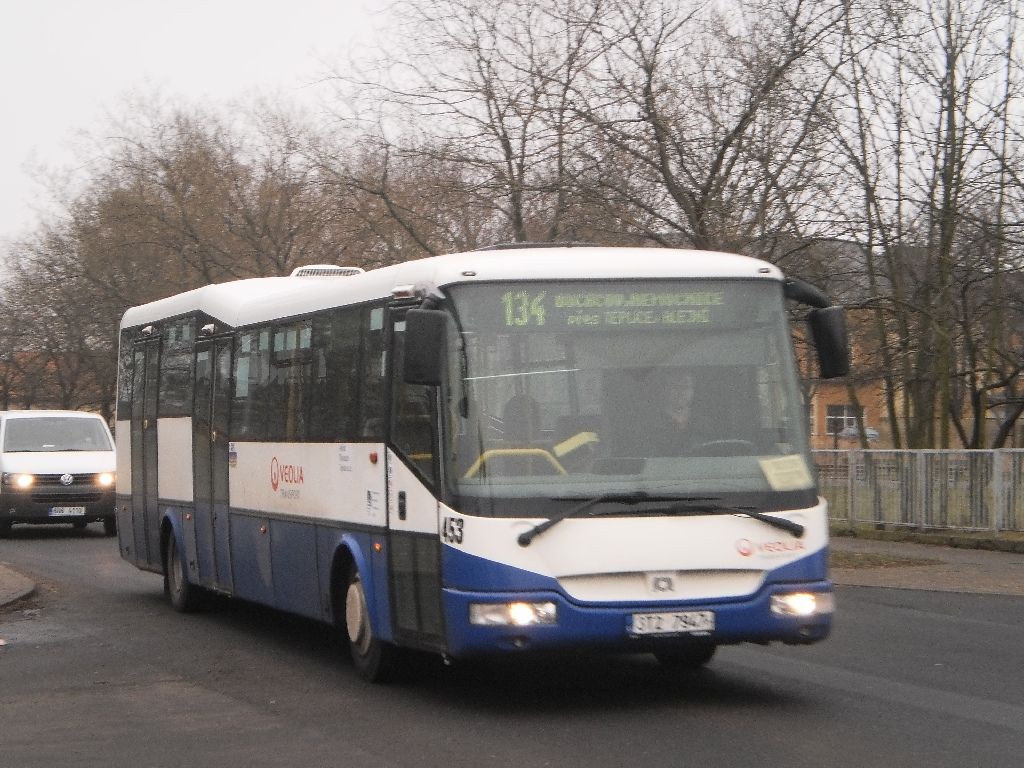 453 jako pejezd z 123 na 134 v Duchcov