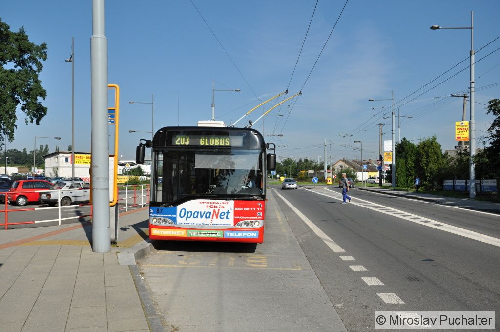 Ev. �. 87 (Solaris Trollino 12) v kone�n� 