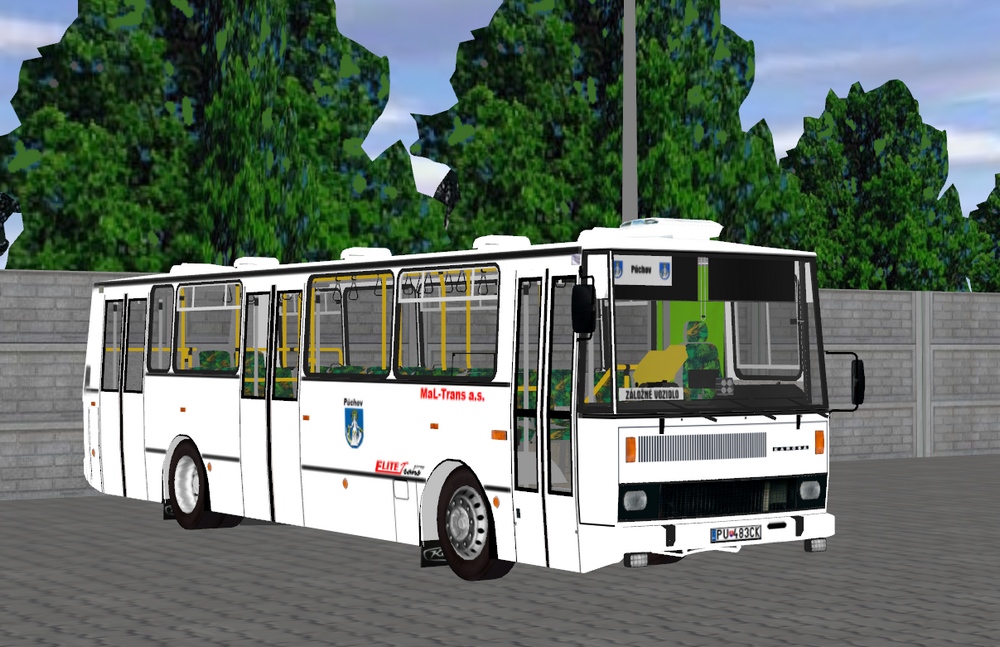 Karosa B731.1667 PU-483CK zlony autobus MHD PU