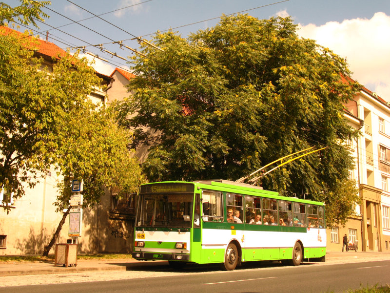 14TrM �. 449 v zast�vce U Prazdroje. 5.9.2013