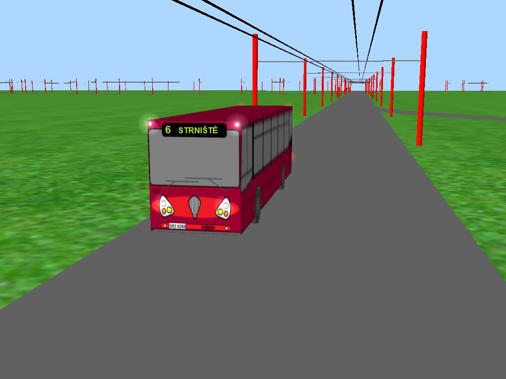 Autobus Kvele A-WEP (117) uh�n� ke kone�n� Strni�t� na lince 6.