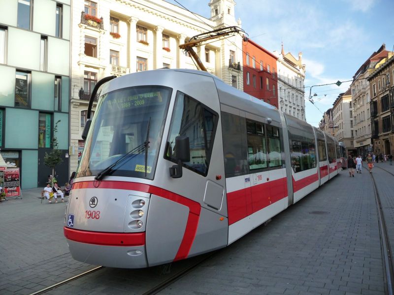 K�est tramvaj� �koda 13T /17.8.2009/