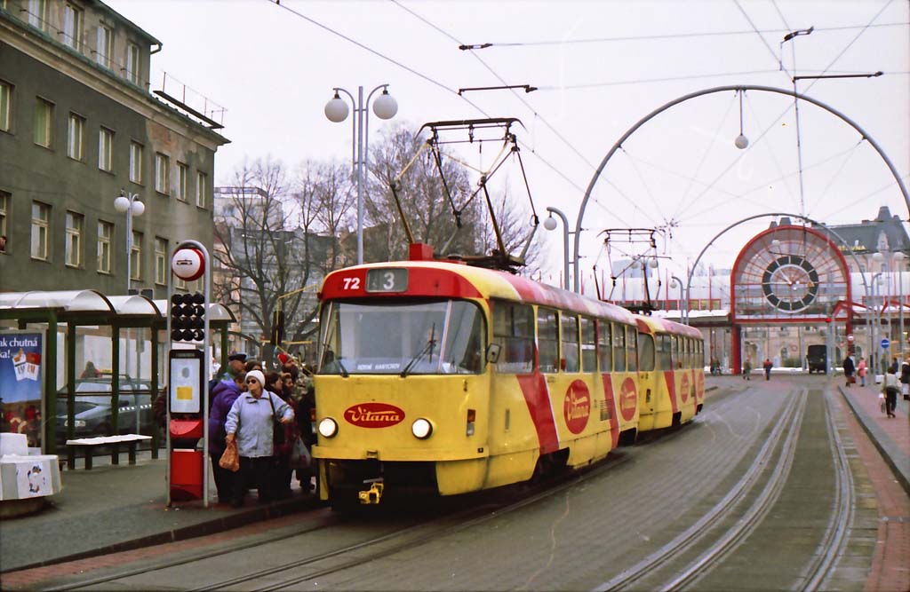 29.11.1996 - Liberec Tram. T3 ev.. 72 + 73