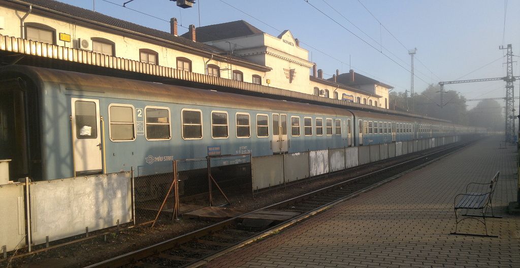 Vymrzl� souprava osobn�ho vlaku Si�fok - Nagykanisza