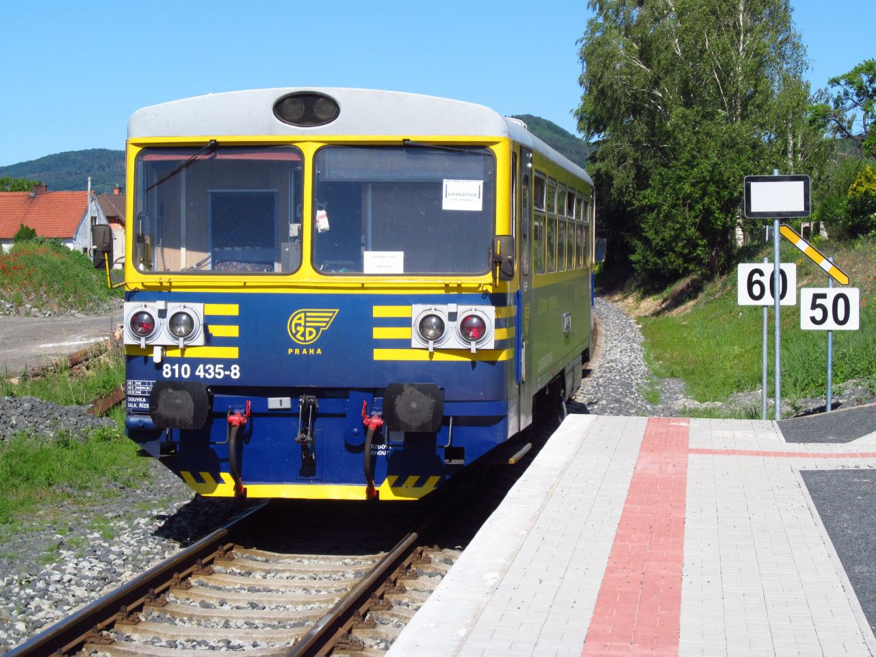 Os vlak z Litomic do Tebvlic odjd ze zast. Podsedice (2. 6. 2020)