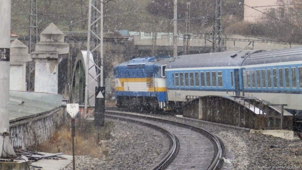 Brejlovec v ele R 765 vykv ped Vinohradskm tunelem na plus trnct 9.1.2019
