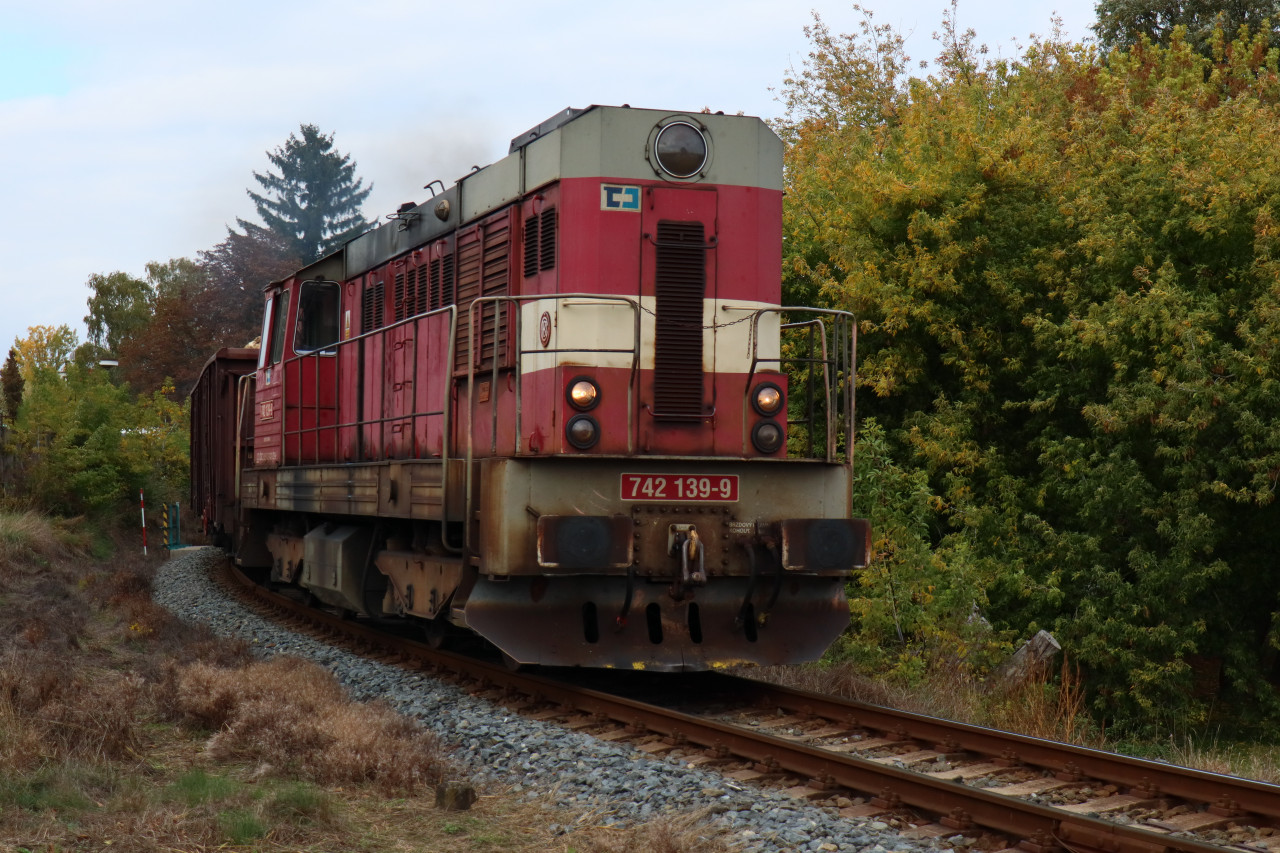 Lokomotiva 742.139 s vlakem Pn 64464 (Pkazy - Olomouc) s epou