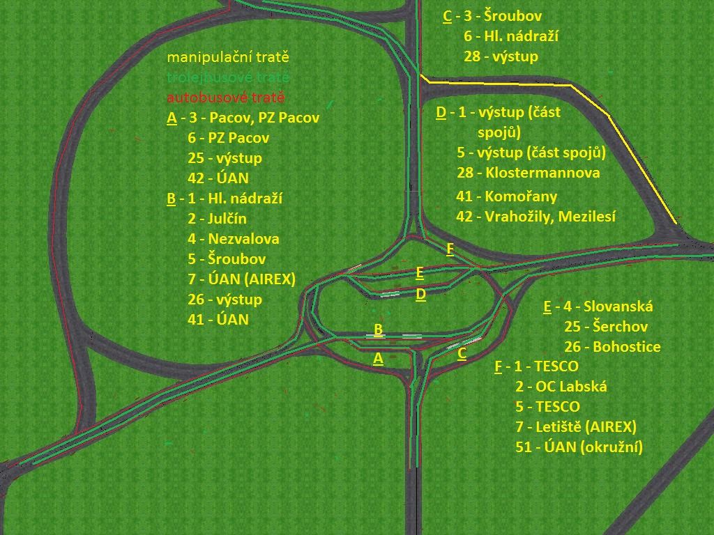 mapa pestupnho uzlu Brnnsk