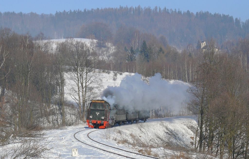 Jedlina Gorna : Tkt48-18 s vlakem TWIERDZA