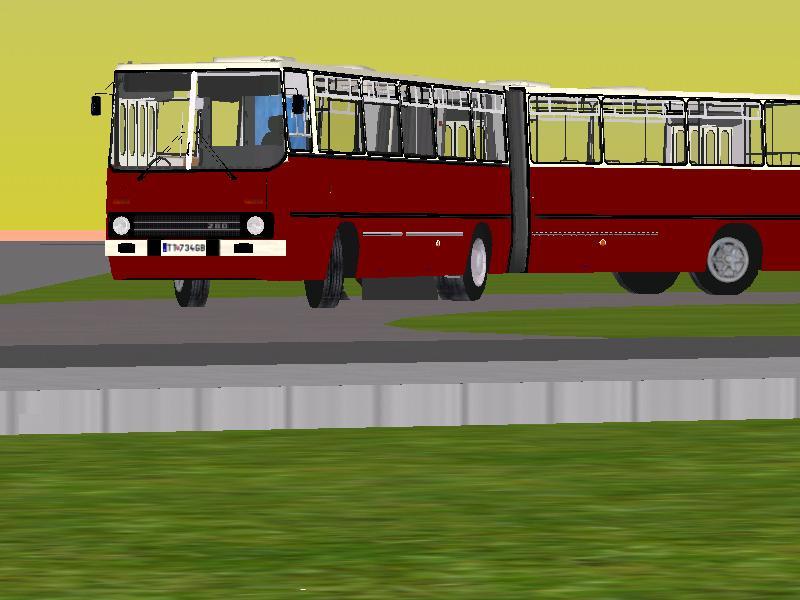 Ikarus 280.08 sa bol �erstvo po G.O. prevetra� aj ulicami virtu�lnej Trnavy