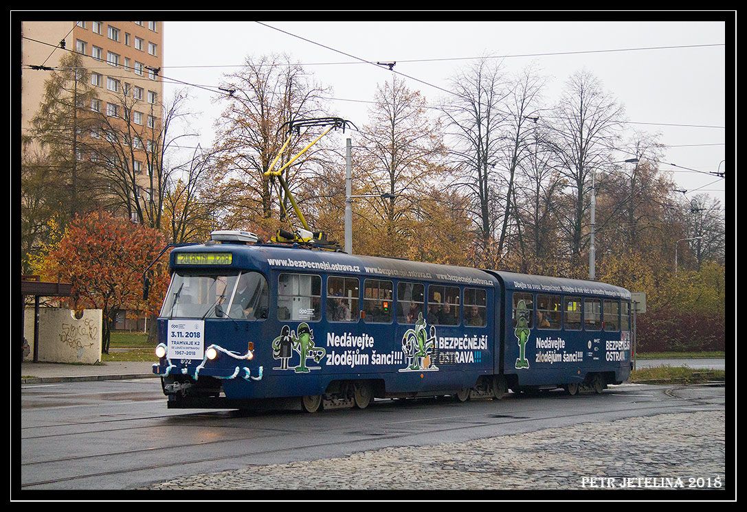 Tatra K2, 802, 3.11.2018, Dlny DP Ostrava 
