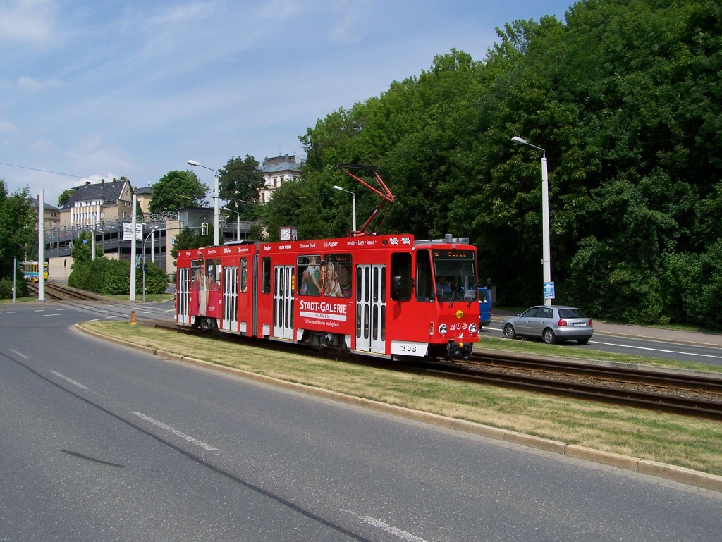 Plauen, �sek Tunnel - Neue Elsterbr�cke, 7/2010