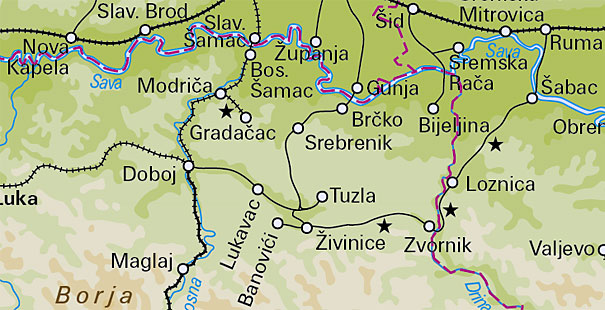 1435mm trat v okol Tuzly
