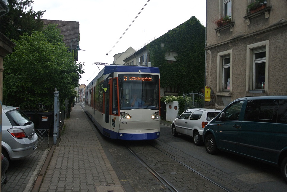 Jednokolejka na trati do Lichtenbergschule