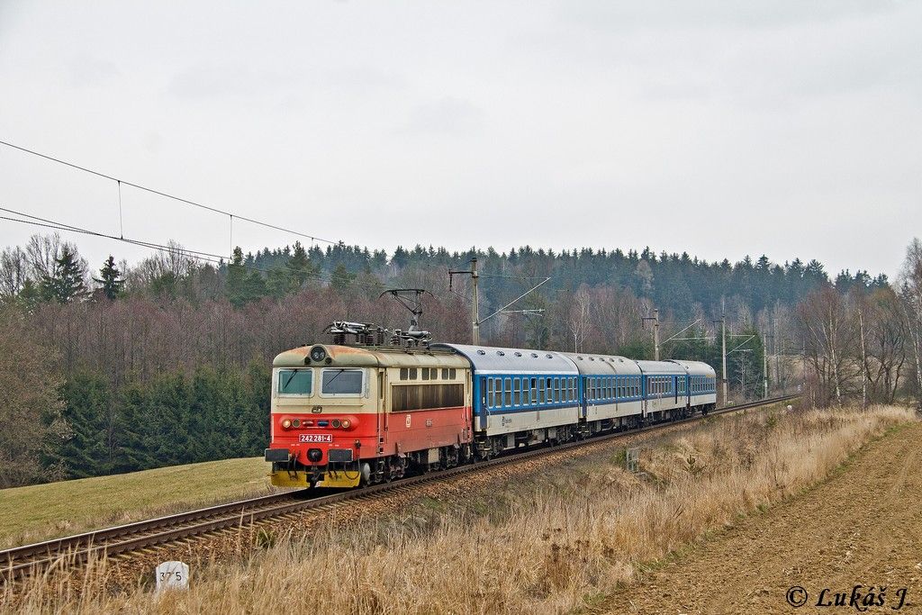 242.281, R 664 Jakub Kr��n, Kamenn� Mal�kov - Bedn�rec, 25.3.2016