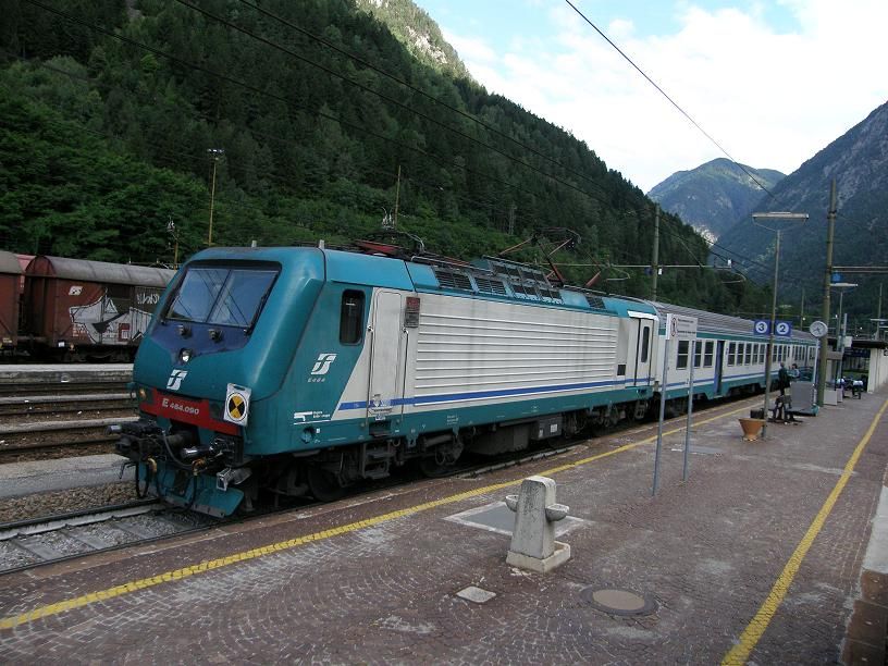 Os vlak ve stanici Fortezza/Franzensfeste