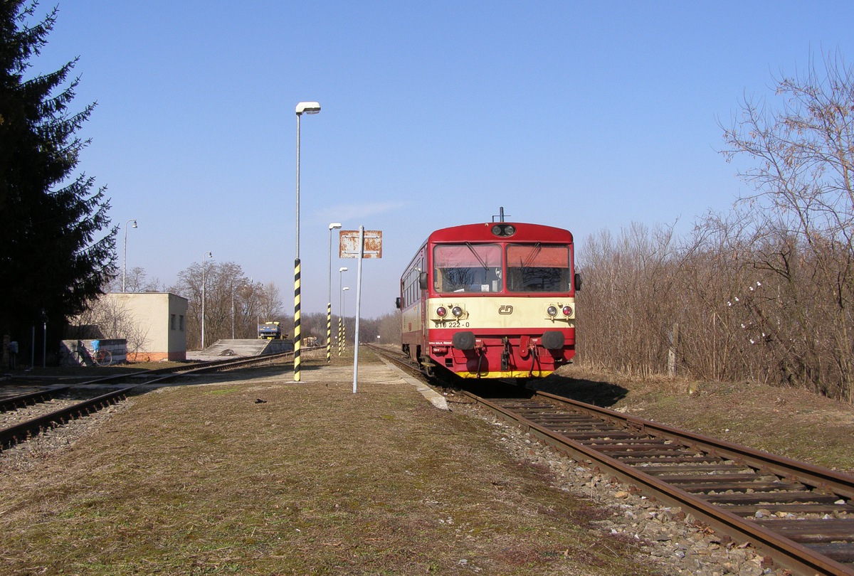 810.222 na trati Hruovany - Hevln 9.3.2010 