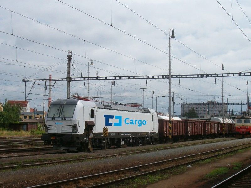 Cargo Siemens Vectron s Pn 65656 dnes v Plzni na hlavnm ndr.