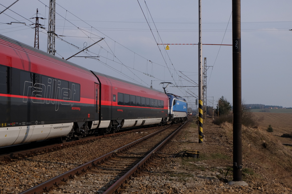 1216.233, odklon RJ 77 Anton�n Dvo��k, Sklen� nad Oslavou, 21. 3. 2015
