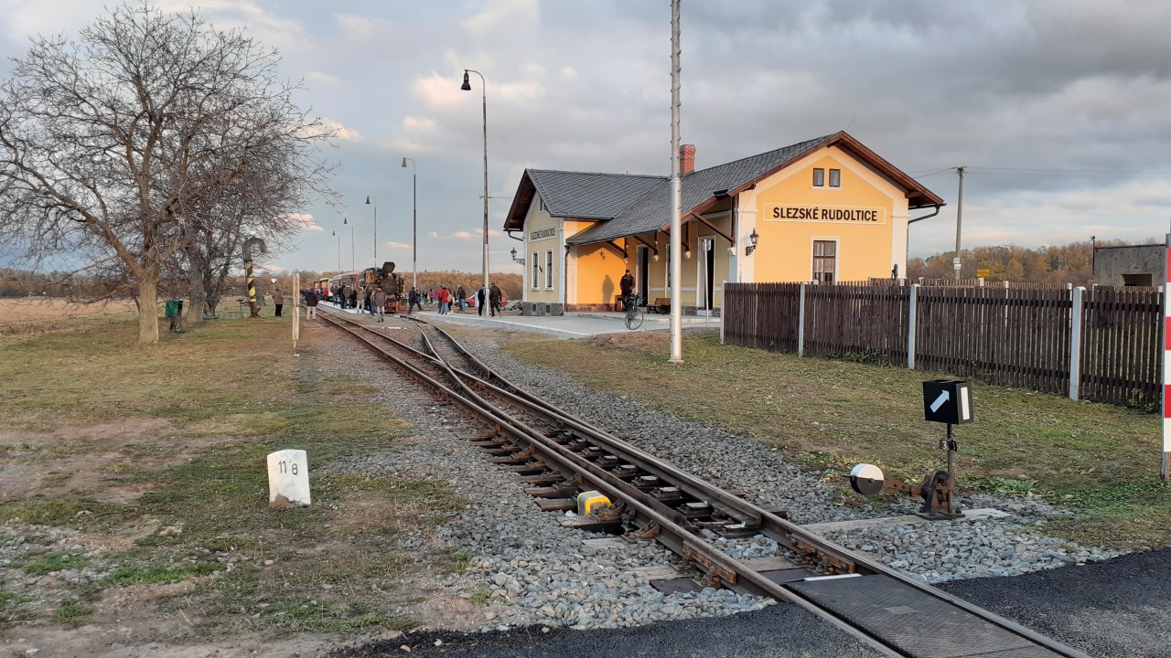 Pobyt parnho vlaku ve Slezskch Rudolticch
