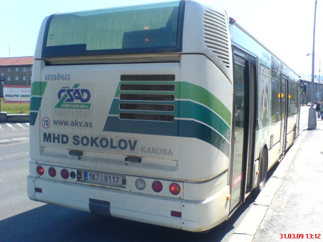 Iveco Citelis 1K7 9117 na lince 1  kr�tce po tom, co jsem z n�j vystoupil