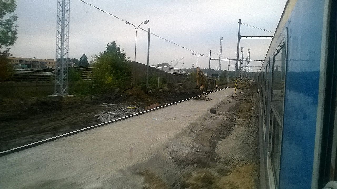 ST Sobslav, budovan ostrovn nstupit, 9. jna 2014