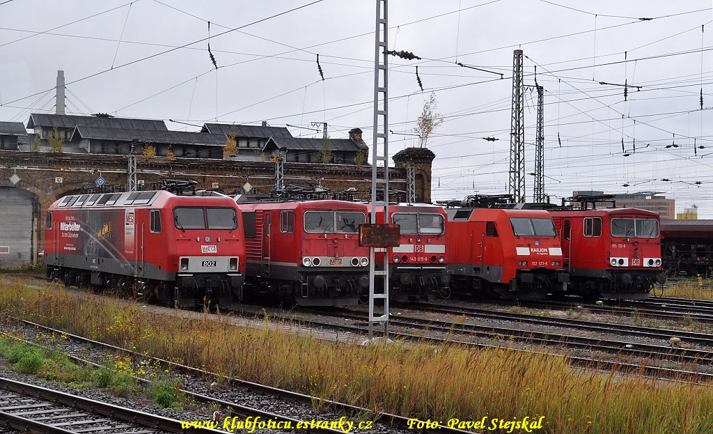 Halle lokomotivy MEG + DB