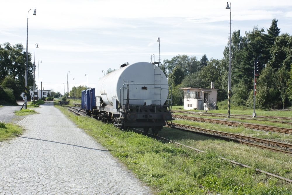 odstaven� vagony na 5. koleji
