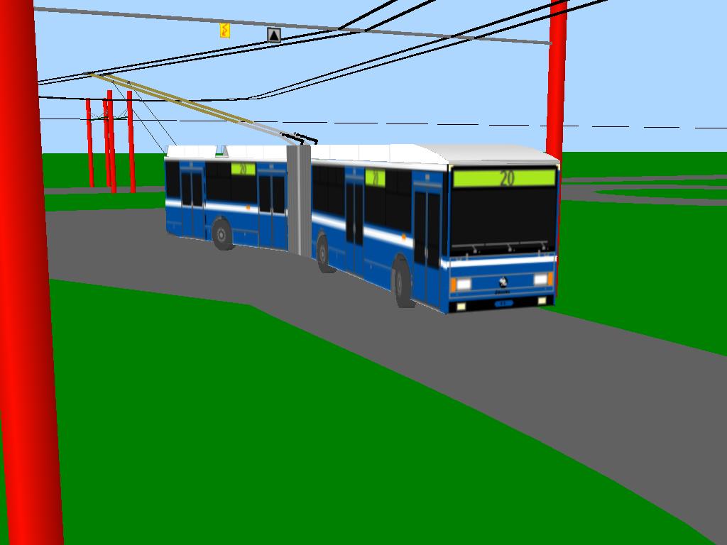 �koda 15TrBT pro Burgas �. 20 na zku�ebn� trati ve vozovn� DSMR.