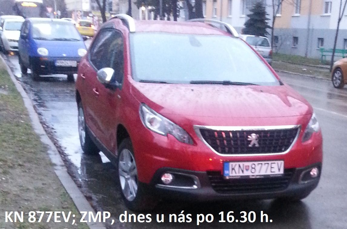 KN 877EV; ZMP, dnes u n�s po 16.30 h.